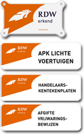 RDW ERKEND APK AUTOSERVICE VRIJWARINGEN